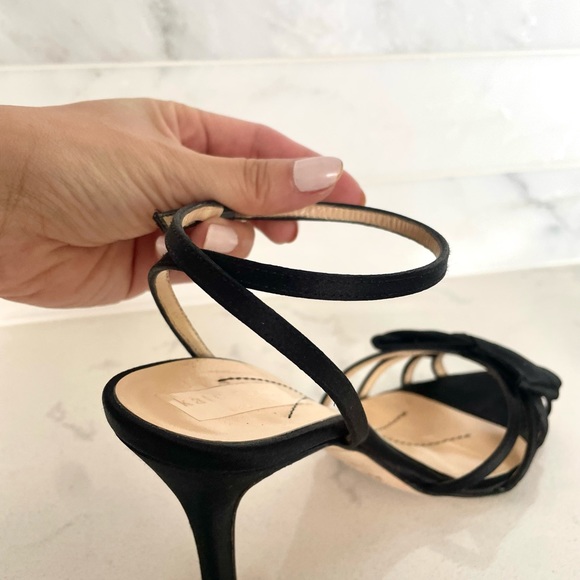 **SOLD** kate spade, black strappy sandles, 3.5” heel, size 6, gently worn - Picture 3 of 6